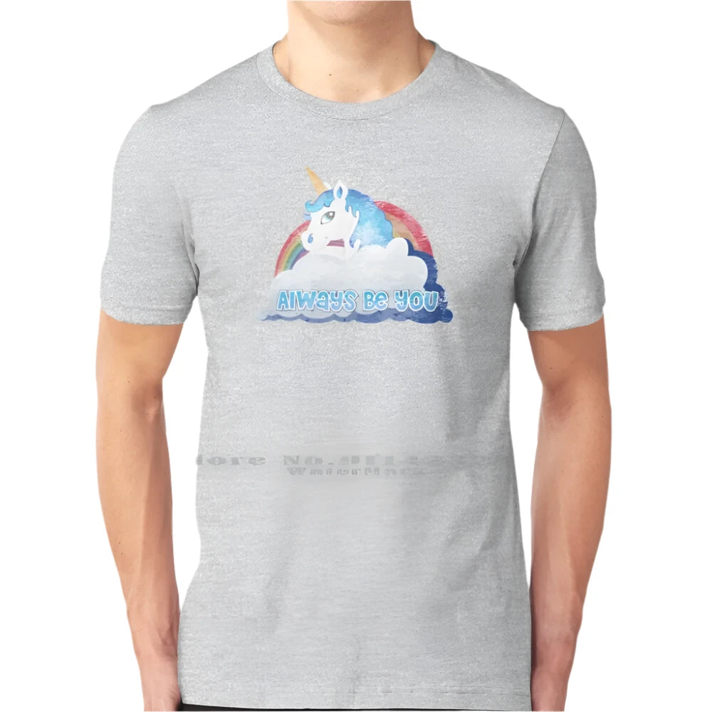 Always Be You Unicorn Shirt Gray-Male