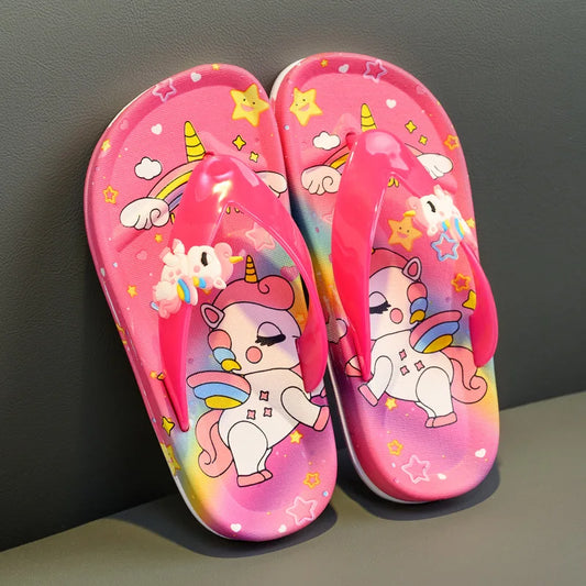 Children's Unicorn Flip Flops