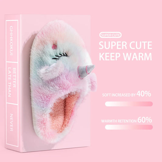 Girls Unicorn Slippers