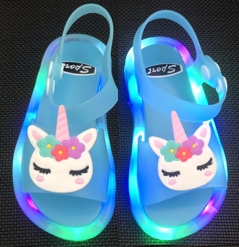 Luminous Unicorn Sandals