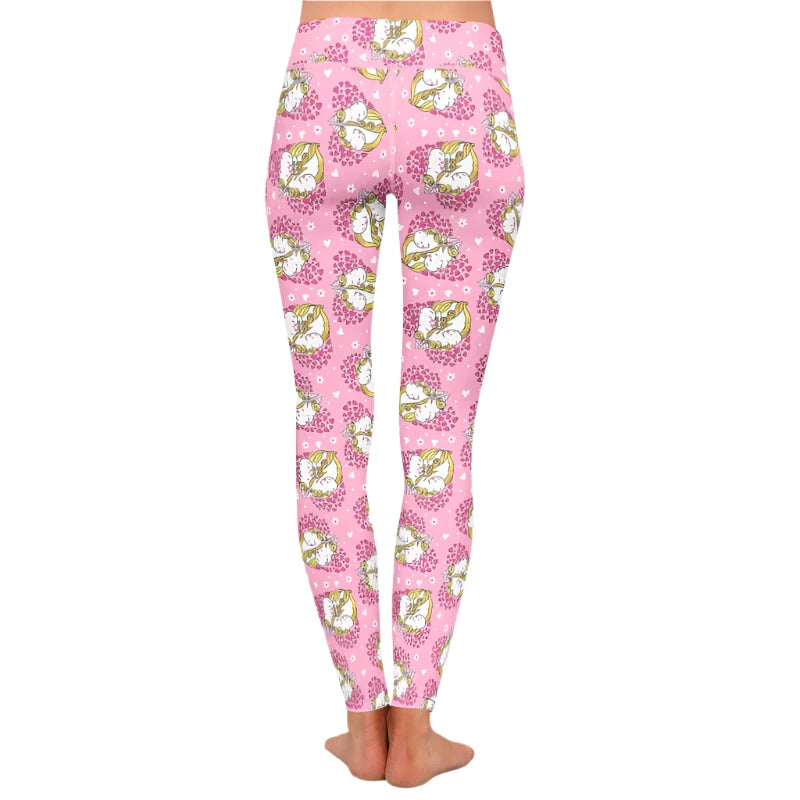 Pink Unicorn Leggings for ladies