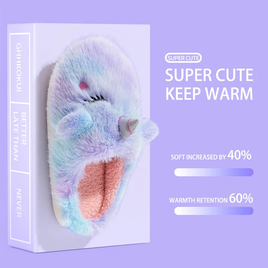 Purple Unicorn Slippers