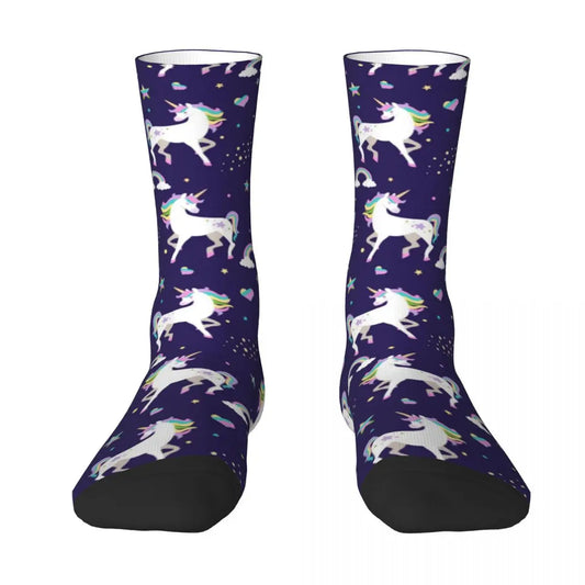 Purple Unicorn Socks for girls