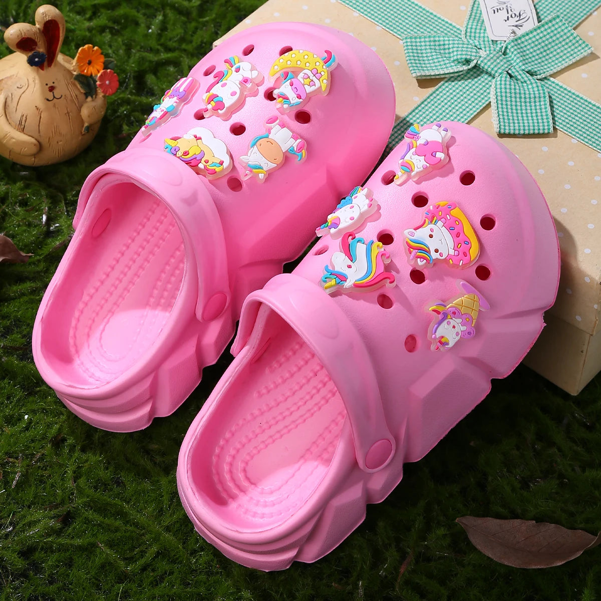 GIRLS UNICORN CROCS