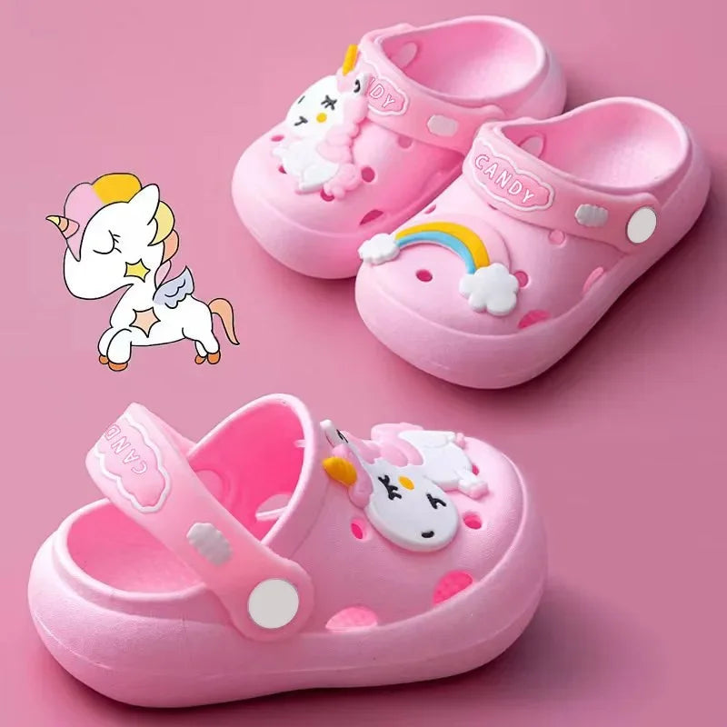 PINK UNICORN CROCS