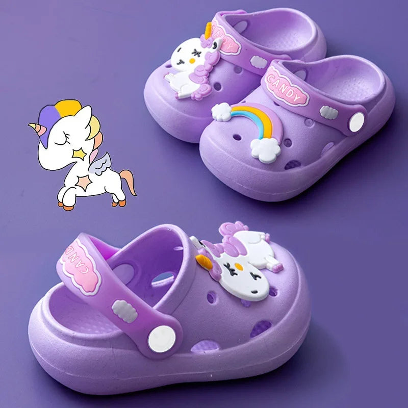 PURPLE UNICORN CROCS