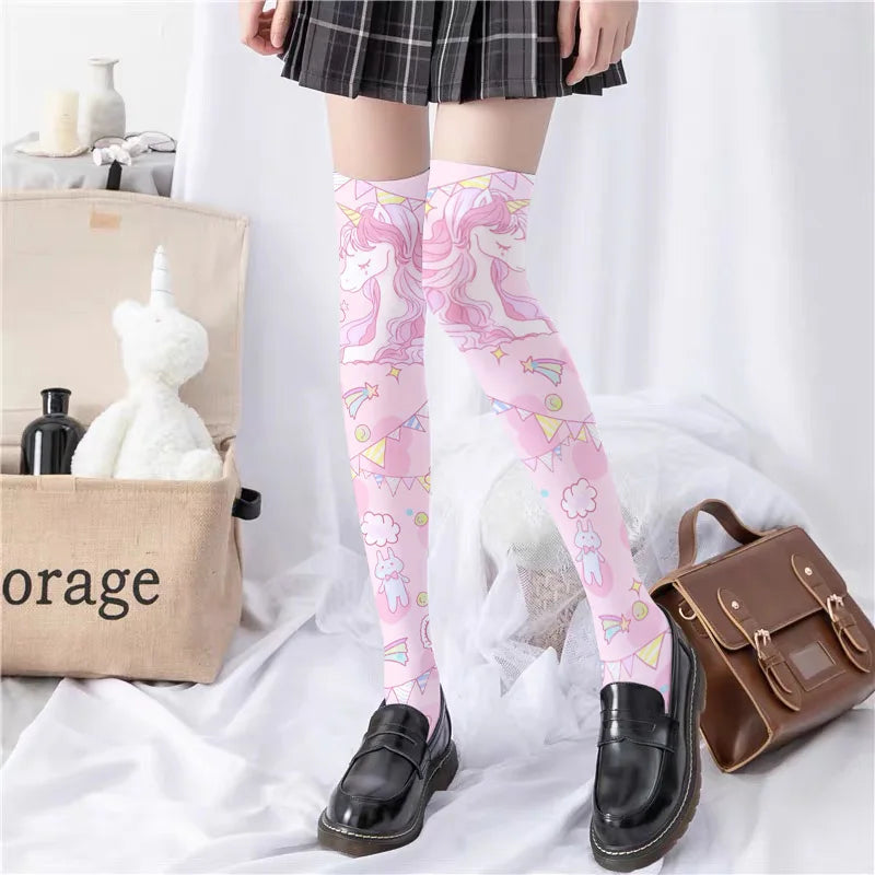 Unicorn Long Socks for girls