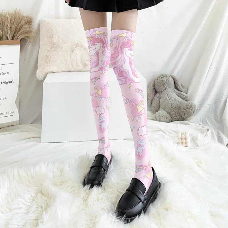 Unicorn Long Socks for women
