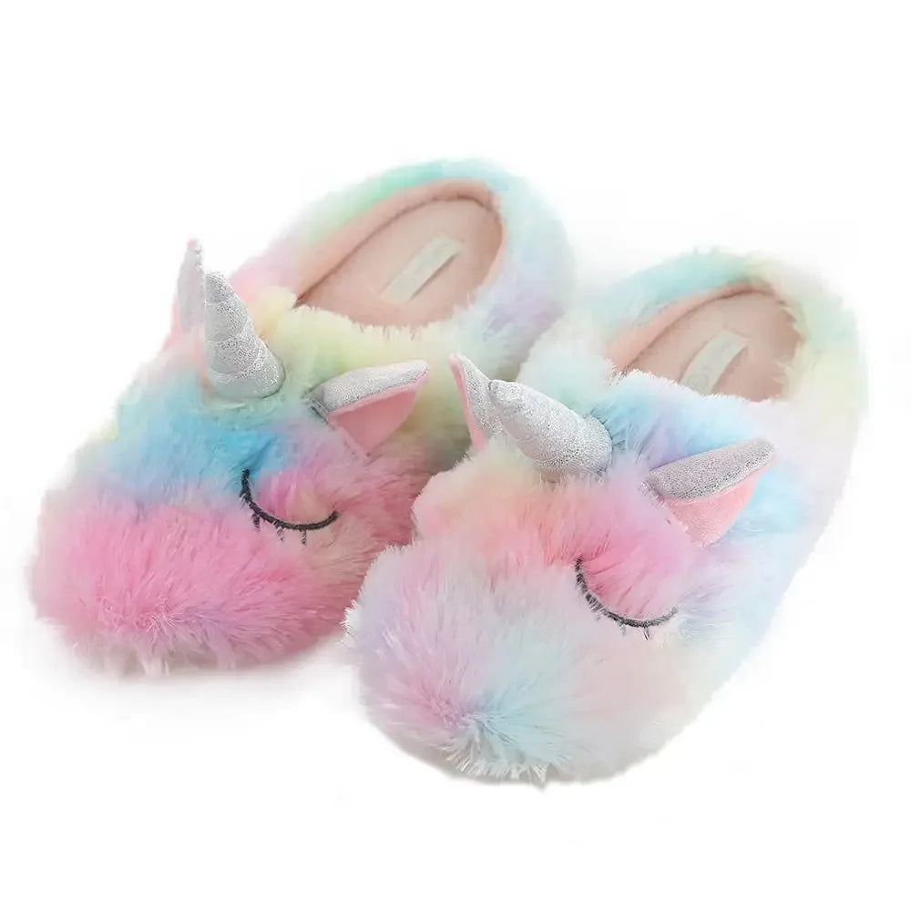 indoor Women's Unicorn Slippers