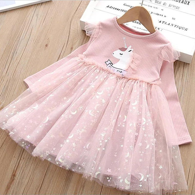 pink Unicorn Birthday Dress