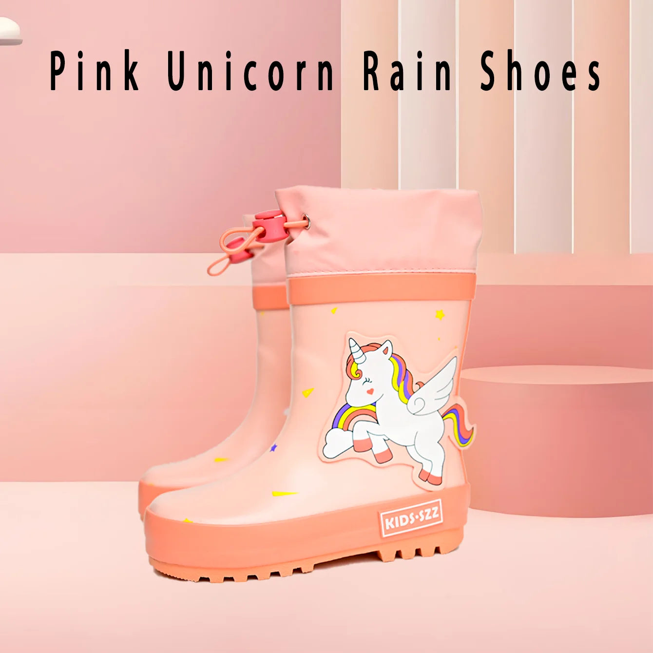 quick-drying unicorn rainbow boots
