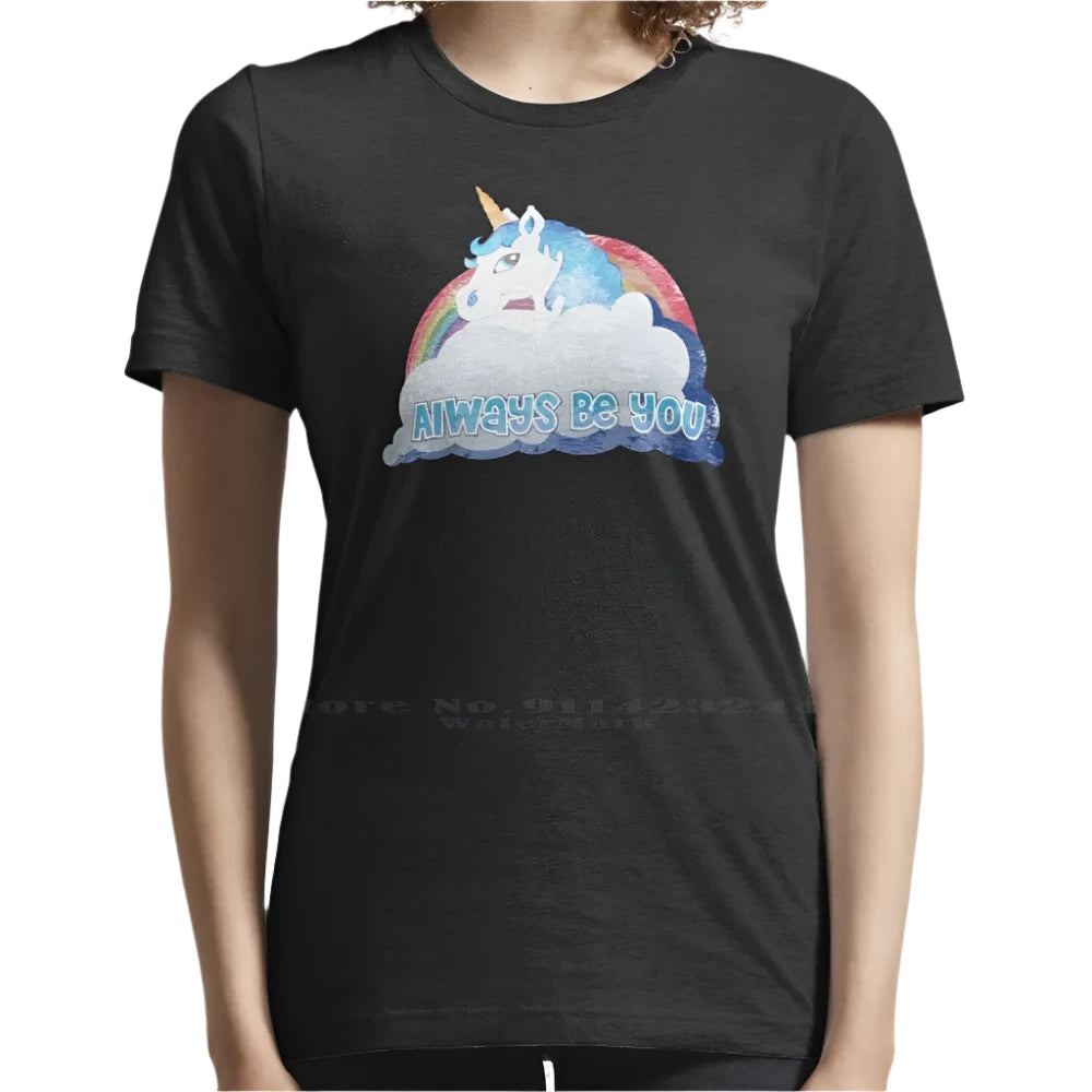 Always Be You Unicorn Shirt Black-Female