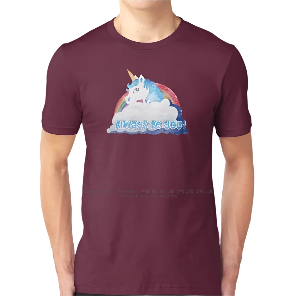 Always Be You Unicorn Shirt Burgundy-Male