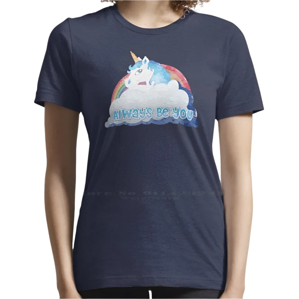 Always Be You Unicorn Shirt Navy-Female
