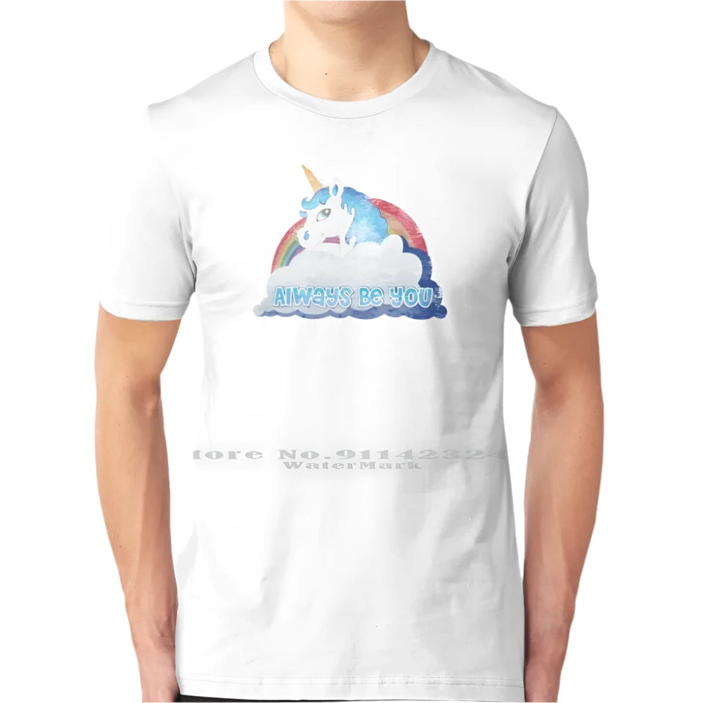 Always Be You Unicorn Shirt White-Male