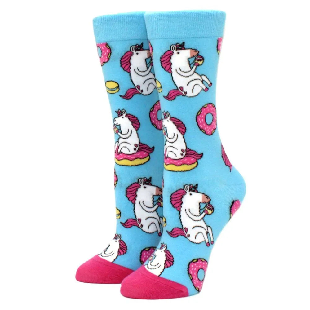 Bath And Body Works Unicorn Socks design 02 chubby unicorns and donuts
