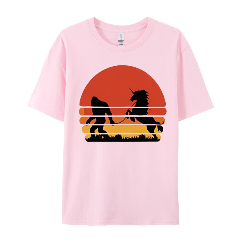 Bigfoot Unicorn Shirt pink