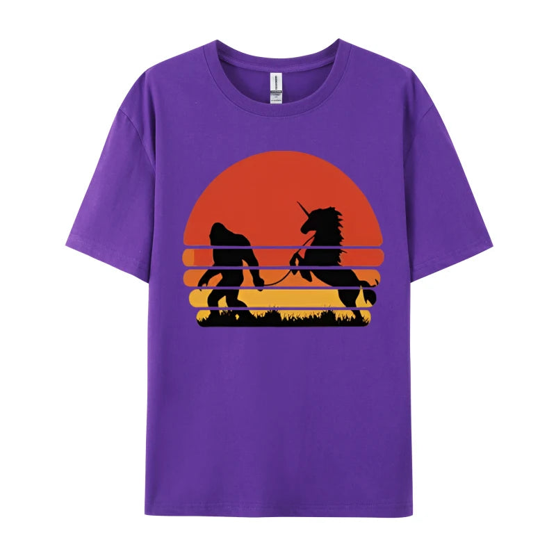 Bigfoot Unicorn Shirt purple