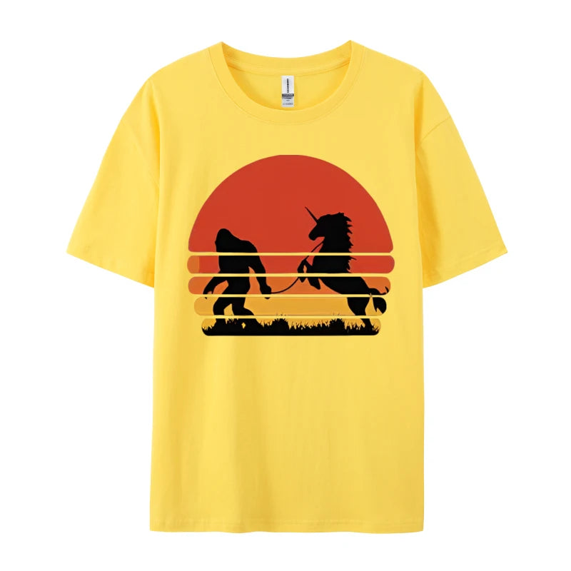 Bigfoot Unicorn Shirt yellow