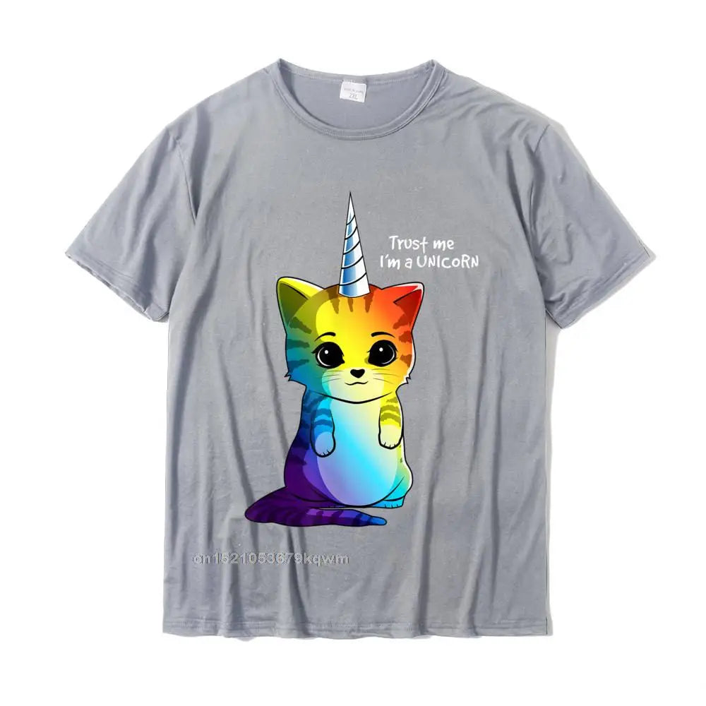 Cat Unicorn Shirt gray