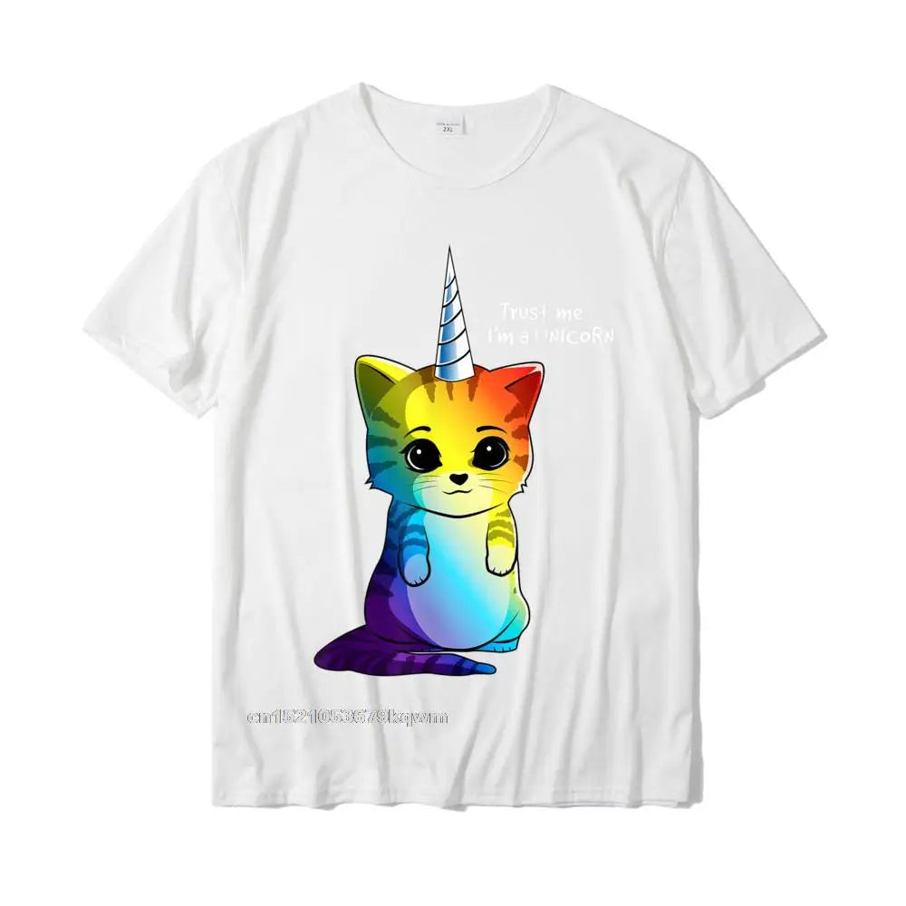 Cat Unicorn Shirt white