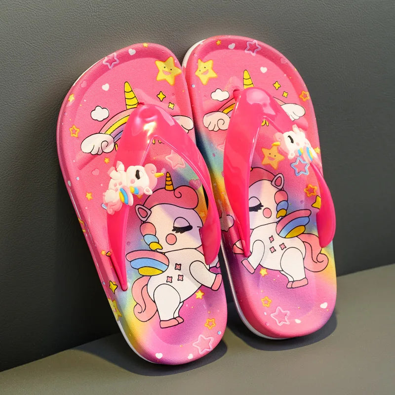 Children's Unicorn Flip Flops