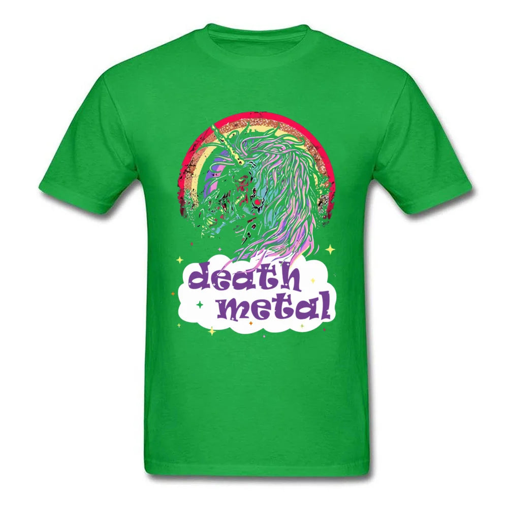 Death Metal Zombie Unicorn Shirt green