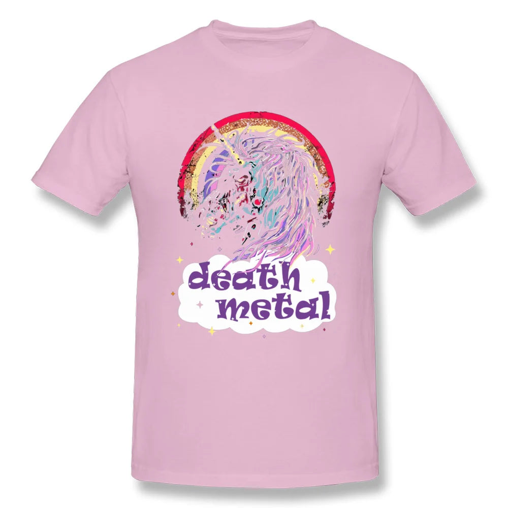 Death Metal Zombie Unicorn Shirt pink
