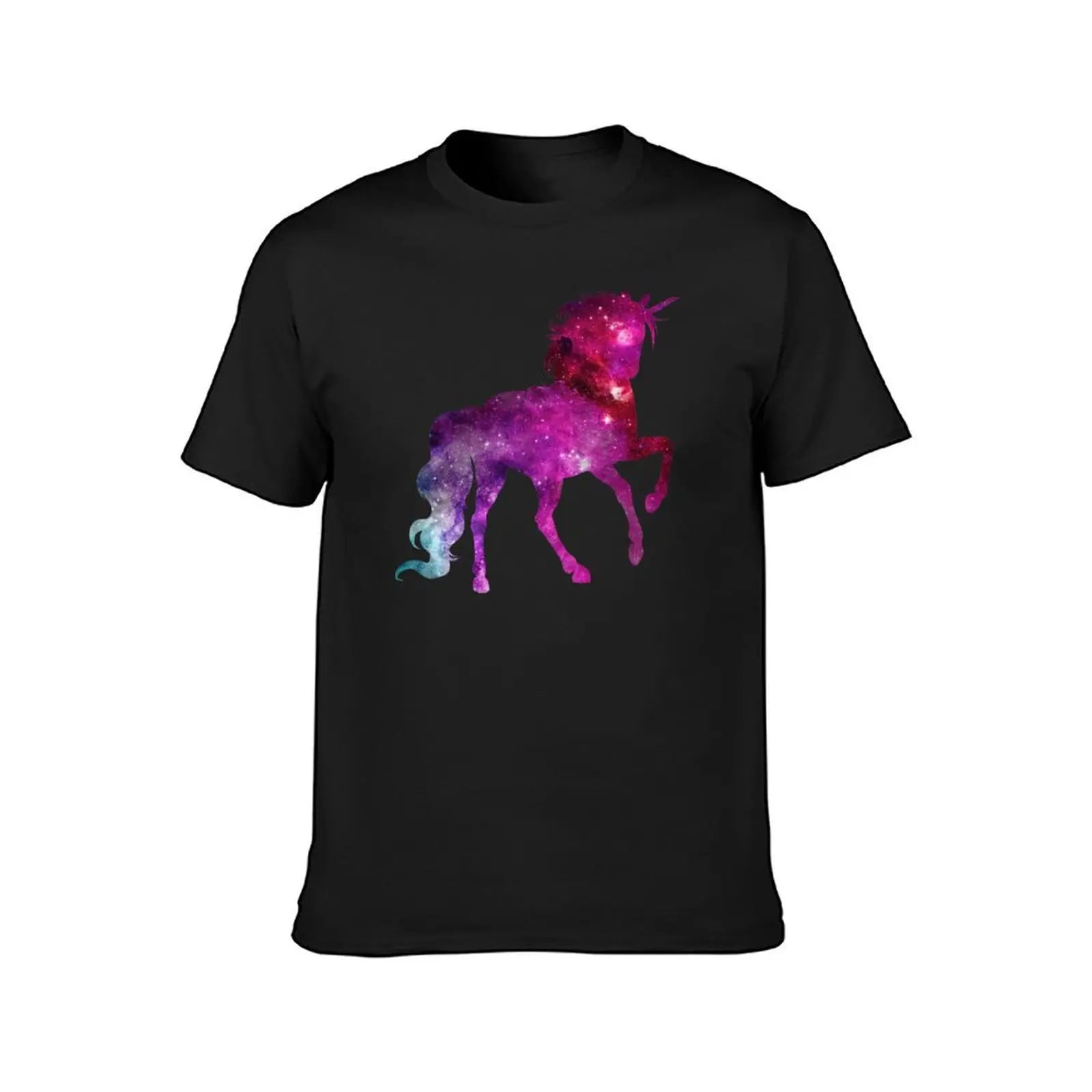 Galaxy Unicorn Shirt black front side