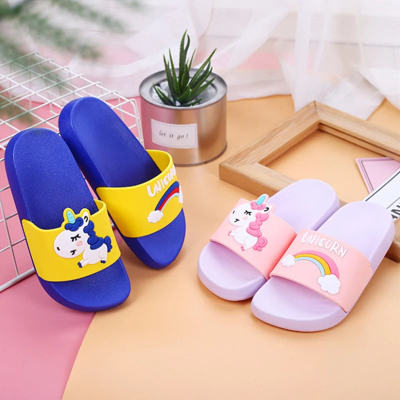 KIDS RAINBOW UNICORN SLIDERS