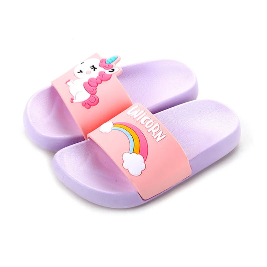 KIDS RAINBOW UNICORN SLIDERS