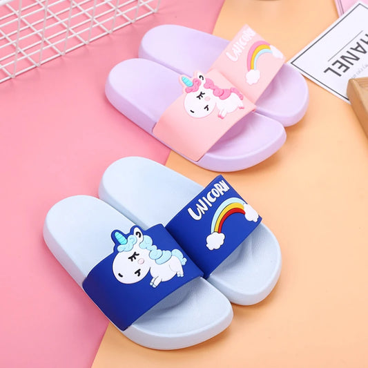 KIDS RAINBOW UNICORN SLIDERS