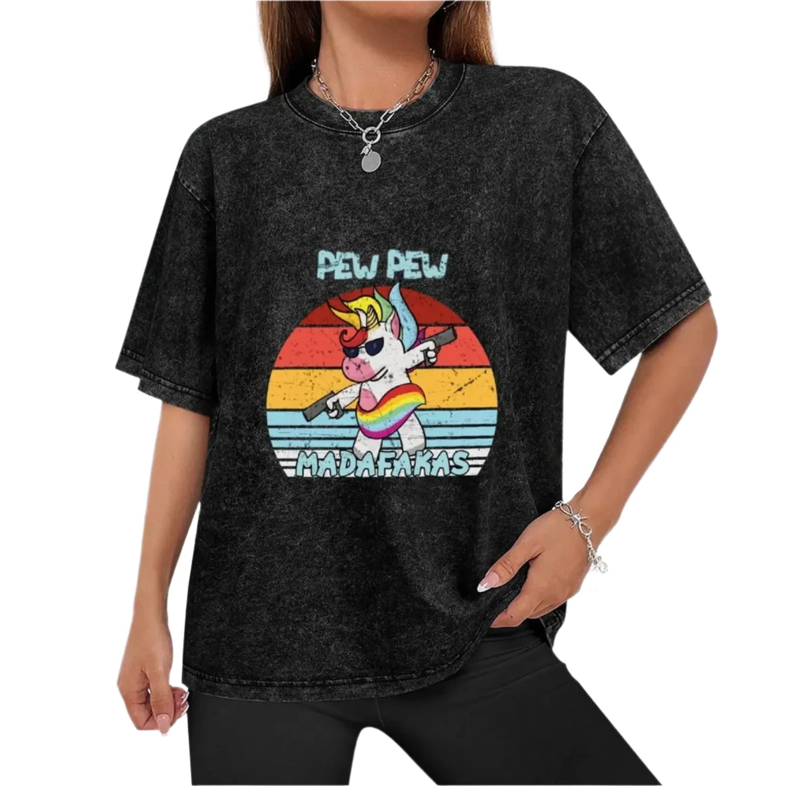 Pew Pew Madafakas Unicorn Shirt women