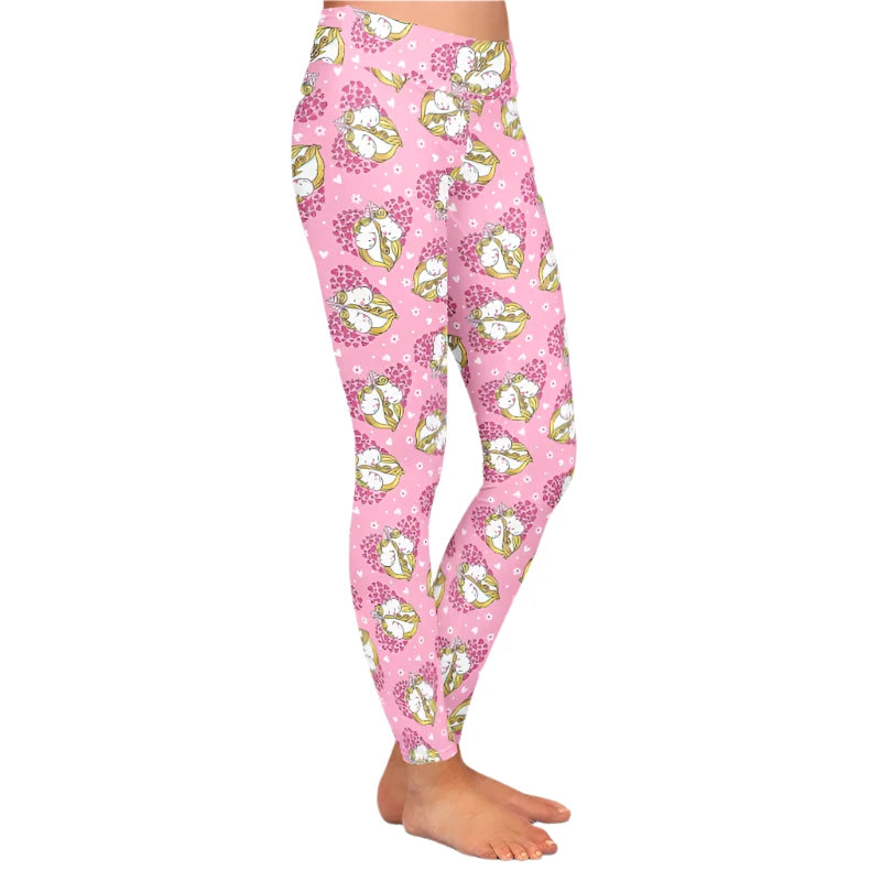 Pink Unicorn Leggings for womens