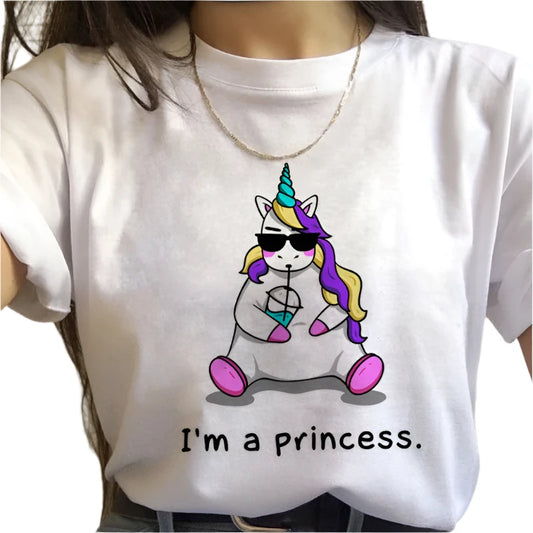 Princess Unicorn Shirt white