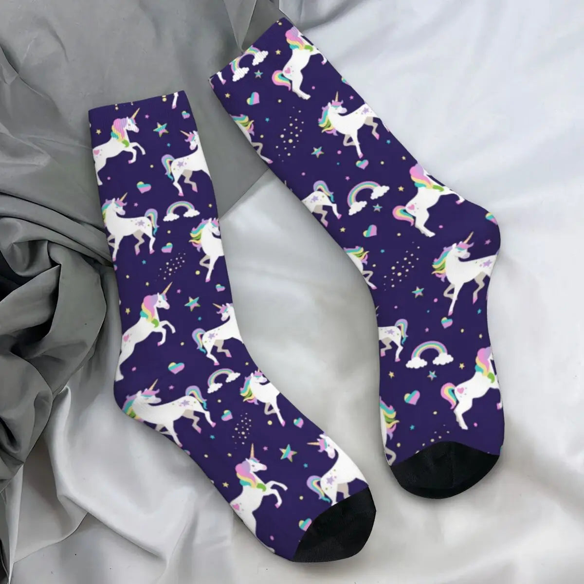 Purple Unicorn Socks for women