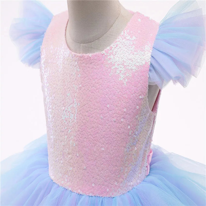 Rainbow Unicorn Dress from front
