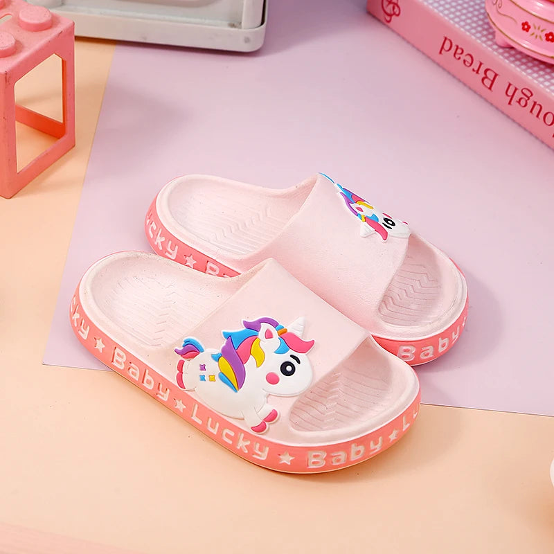 GIRLS UNICORN SLIDERS