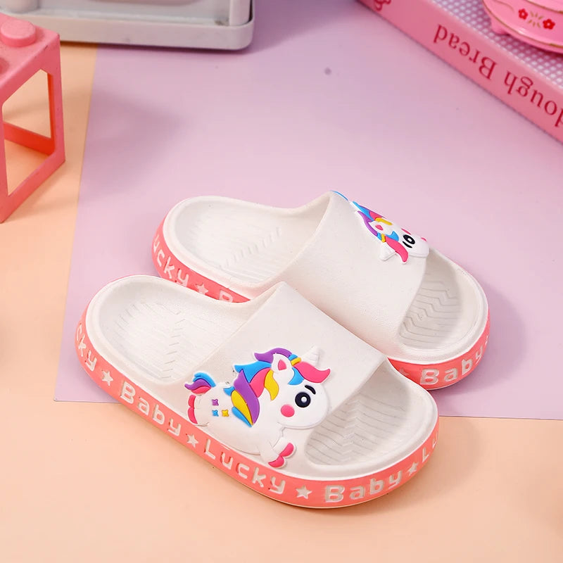 GIRLS UNICORN SLIDERS