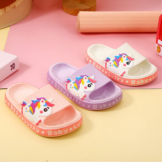 GIRLS UNICORN SLIDERS