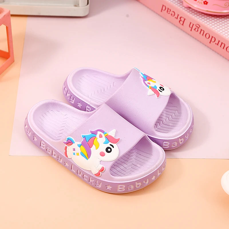 GIRLS UNICORN SLIDERS