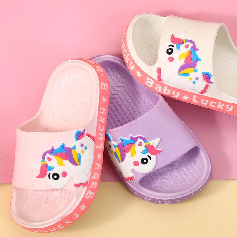 GIRLS UNICORN SLIDERS