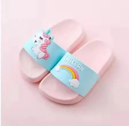 KIDS RAINBOW UNICORN SLIDERS