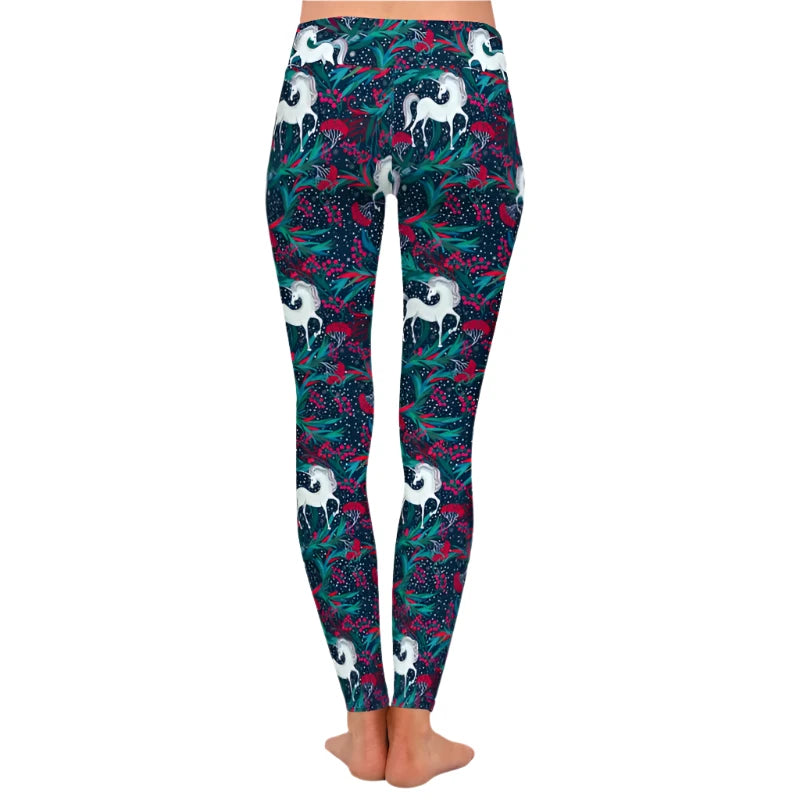 Unicorn Christmas Leggings for childrens