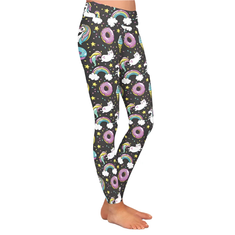 Unicorn Donut Leggings for grls