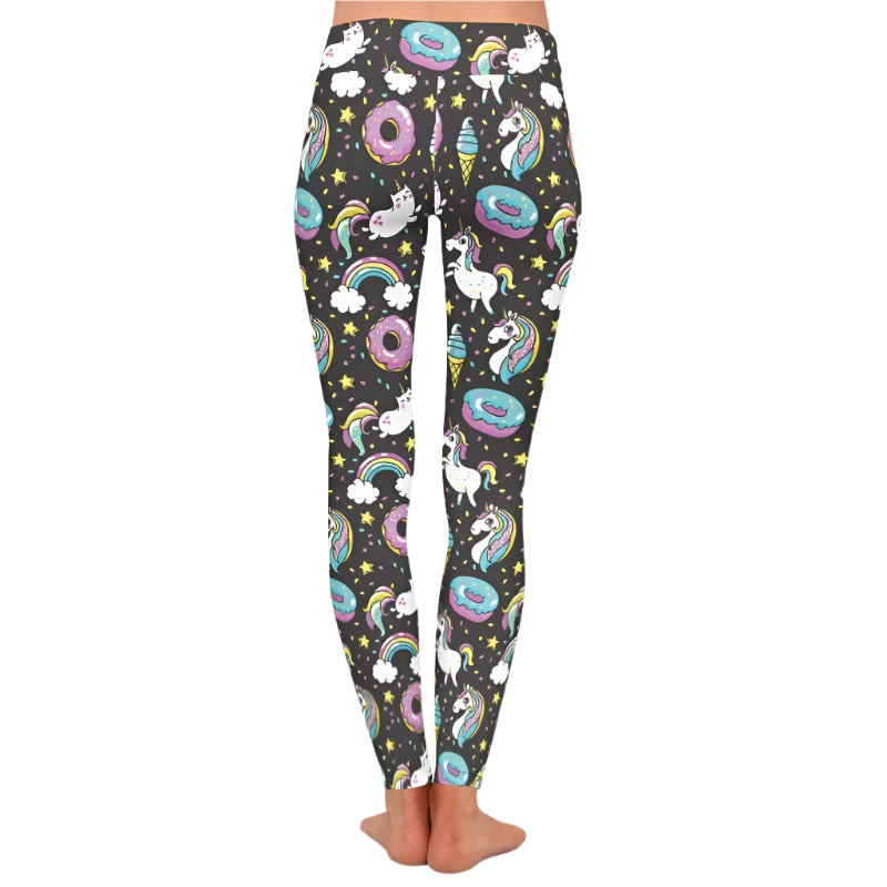 Unicorn Donut Leggings for womens