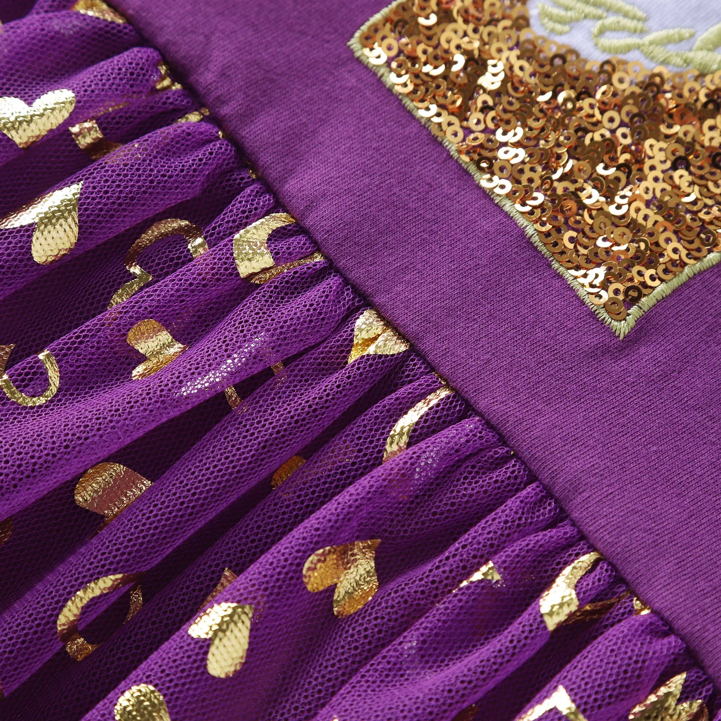 Unicorn dress with purple color
