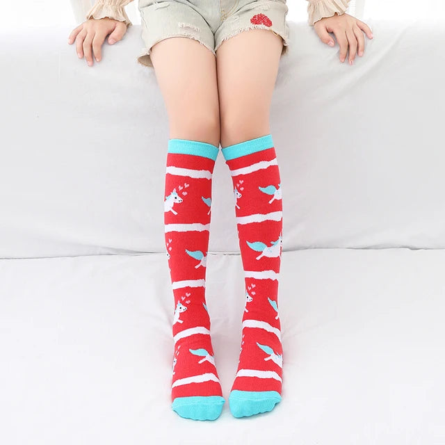Watermelon unicorn Knee High Socks