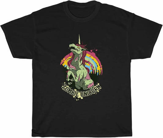 Zombie Unicorn Shirt black