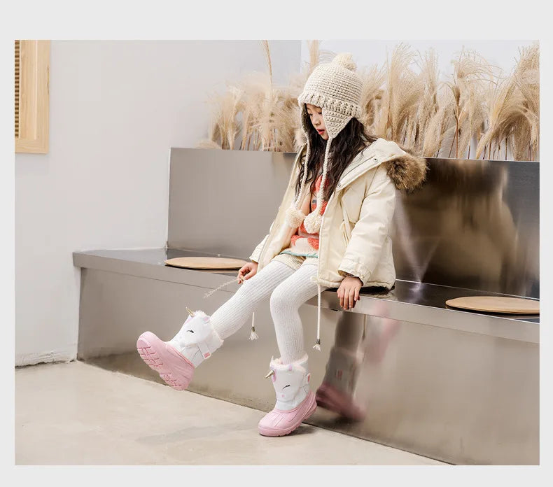 comfortable Unicorn Snow Boots
